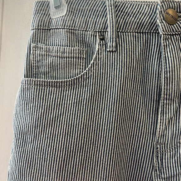 SOLD! New DRIFTWOOD Farrah Flare - Pinstripe Lagoon Waist 25 - Picture 6 of 8